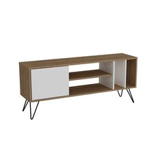 TV galdiņš Kalune Design Mistico 140 cm, brūns/balts cena un informācija | TV galdiņi | 220.lv