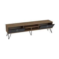ТВ столик Kalune Design Lorenz, коричневый/черный цена и информация | Тумбы под телевизор | 220.lv
