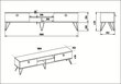 TV galdiņš Kalune Design Lorenz, brūns/melns цена и информация | TV galdiņi | 220.lv