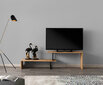 TV galdiņš Kalune Design Ovit, melns/brūns cena un informācija | TV galdiņi | 220.lv