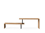 ТВ столик Kalune Design Ovit, черный/коричневый