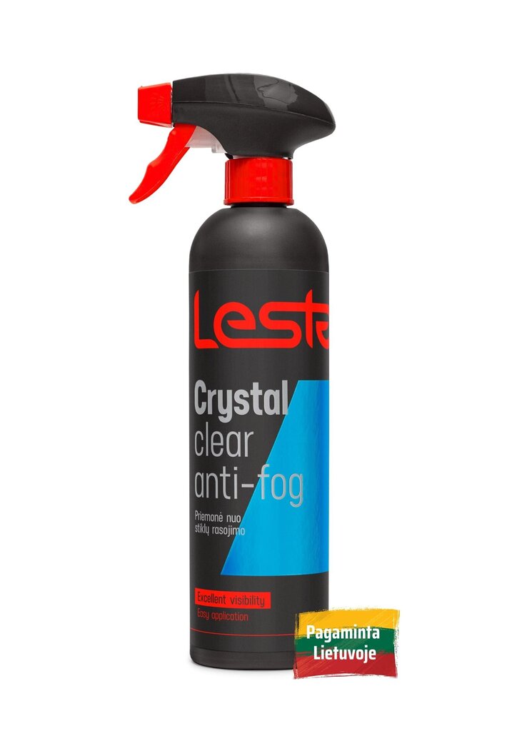 Aizsargājošs līdzeklis pret stikla aizsvīšanu Lesta Crystal Clear Anti Fog, 500ml cena un informācija | Auto ķīmija | 220.lv