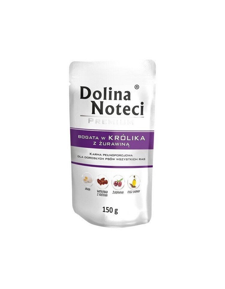 Dolina Noteci Premium ar truša gaļu un dzērvenēm, 150 g cena un informācija | Konservi suņiem | 220.lv