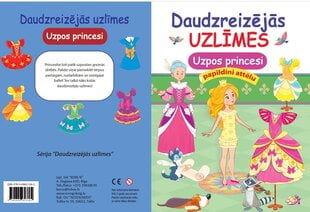 Daudzreizējās uzlīmes. Uzpos princesi cena un informācija | Krāsojamās grāmatas | 220.lv