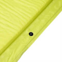 Самонадувающийся туристический коврик с подушкой Nils Camp NC 4349, зеленый/серый цена и информация | Туристические матрасы и коврики | 220.lv