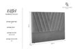 Gultas galvgalis Interieurs86 Eiffel 200 cm, smilškrāsas цена и информация | Gultas | 220.lv