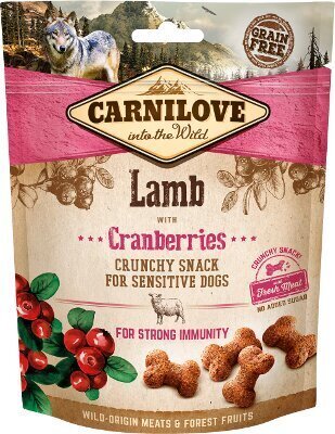 Carnilove Snack Lamb Cranberries 200g Suņiem cena un informācija | Gardumi suņiem | 220.lv
