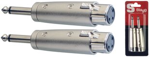 Stagg AC-XFPMH, Aux 6.3 mm M/XLR F cena un informācija | Kabeļi un vadi | 220.lv