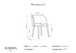 Krēsls Windsor and Co Aurora, tumši zils cena un informācija | Virtuves un ēdamistabas krēsli | 220.lv