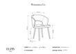Krēsls Windsor and Co Elpis, zils cena un informācija | Virtuves un ēdamistabas krēsli | 220.lv