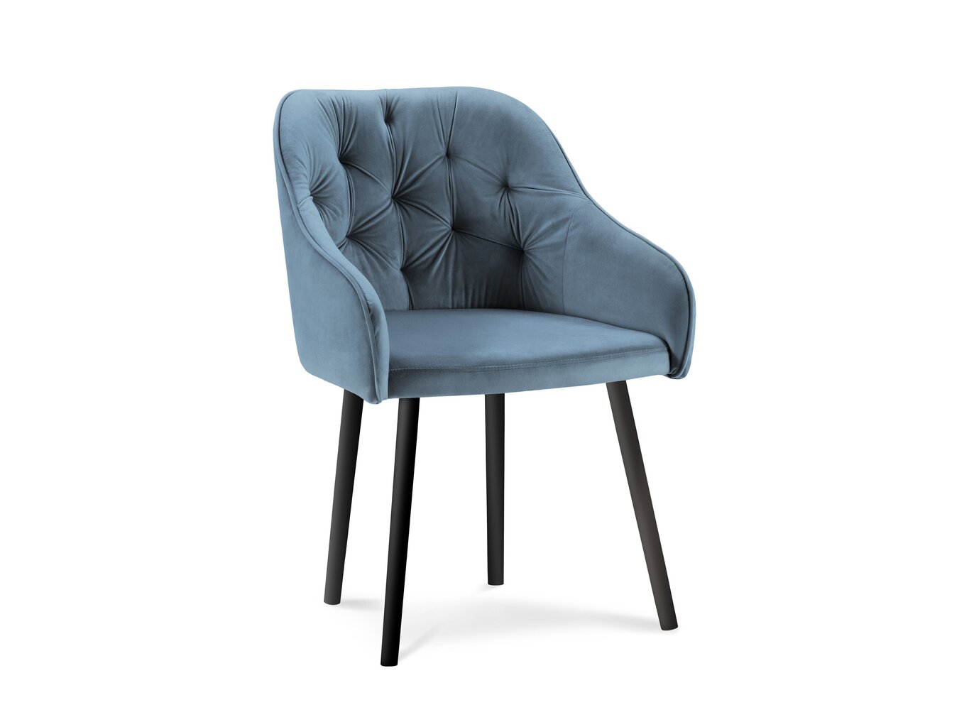 2-u krēslu komplekts Milo Casa Luisa, zils cena un informācija | Virtuves un ēdamistabas krēsli | 220.lv