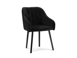 2-u krēslu komplekts Milo Casa Luisa, melns cena un informācija | Virtuves un ēdamistabas krēsli | 220.lv
