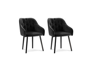 Комплект из 2-ух стульев Milo Casa Luisa, черный цена и информация | Стулья для кухни и столовой | 220.lv