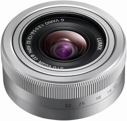 Panasonic LUMIX G VARIO 12-32mm / F3.5-F5.6 ASPH. / MEGA O.I.S. (H-FS12032-S) Silver cena un informācija | Objektīvi | 220.lv