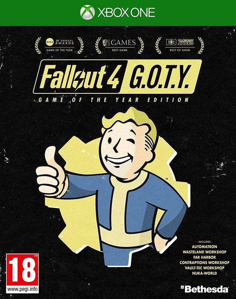 Компьютерная игра Fallout 4 (Game of the year) Xbox One цена | 220.lv