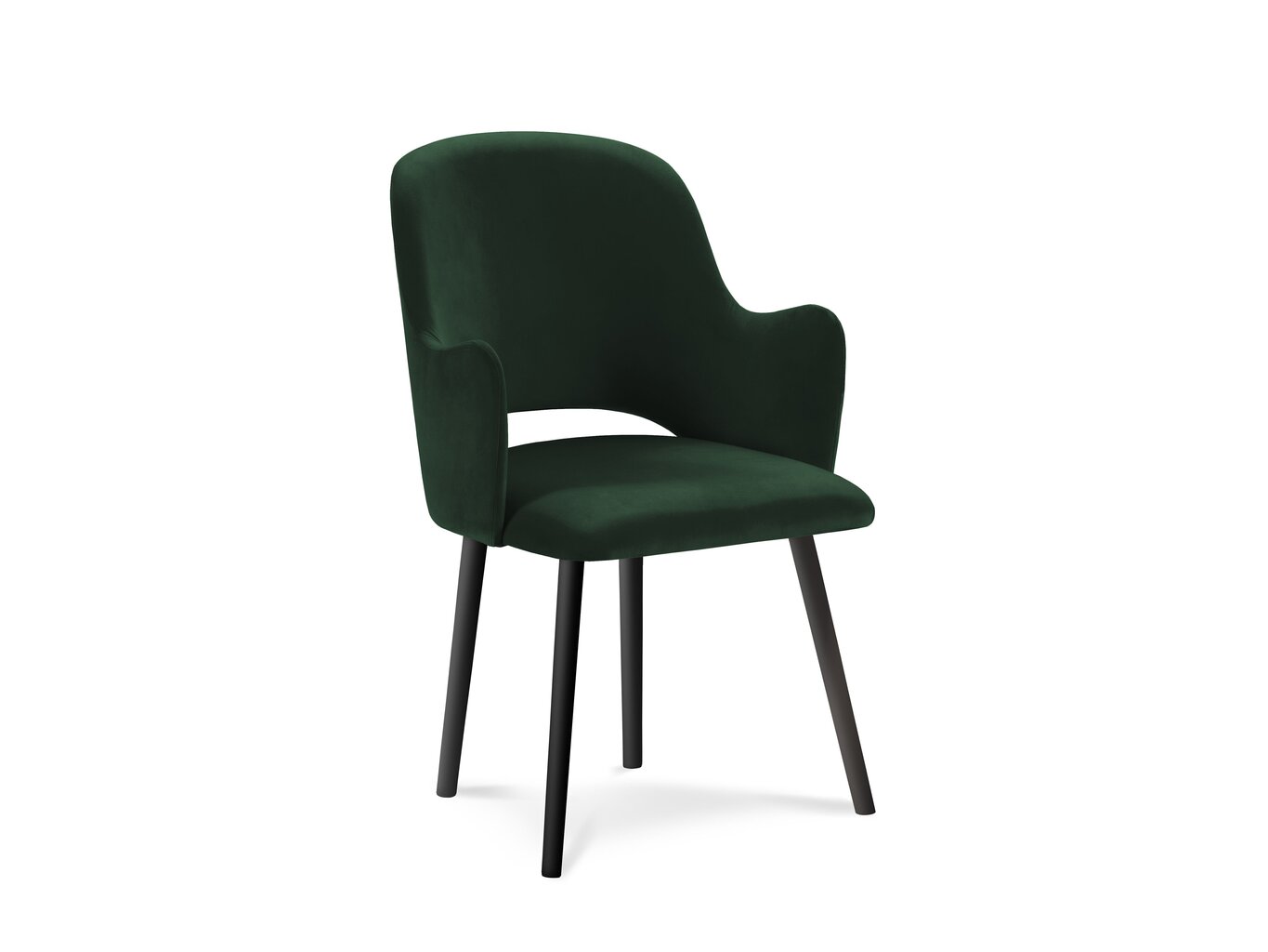 Krēsls Milo Casa Laelia, tumši zaļš cena un informācija | Virtuves un ēdamistabas krēsli | 220.lv