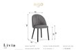Krēsls Milo Casa Livia, melns цена и информация | Virtuves un ēdamistabas krēsli | 220.lv