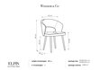 4-u krēslu komplekts Windsor and Co Elpis, pelēks cena un informācija | Virtuves un ēdamistabas krēsli | 220.lv