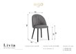 4-u krēslu komplekts Milo Casa Livia, gaiši pelēks cena un informācija | Virtuves un ēdamistabas krēsli | 220.lv