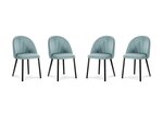 Комплект из 4-х стульев Milo Casa Livia, светло - синий