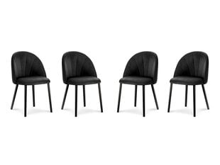 4-u krēslu komplekts Milo Casa Livia, melns cena un informācija | Virtuves un ēdamistabas krēsli | 220.lv
