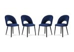 Комплект из 4-х стульев Milo Casa Lucia, темно - синий