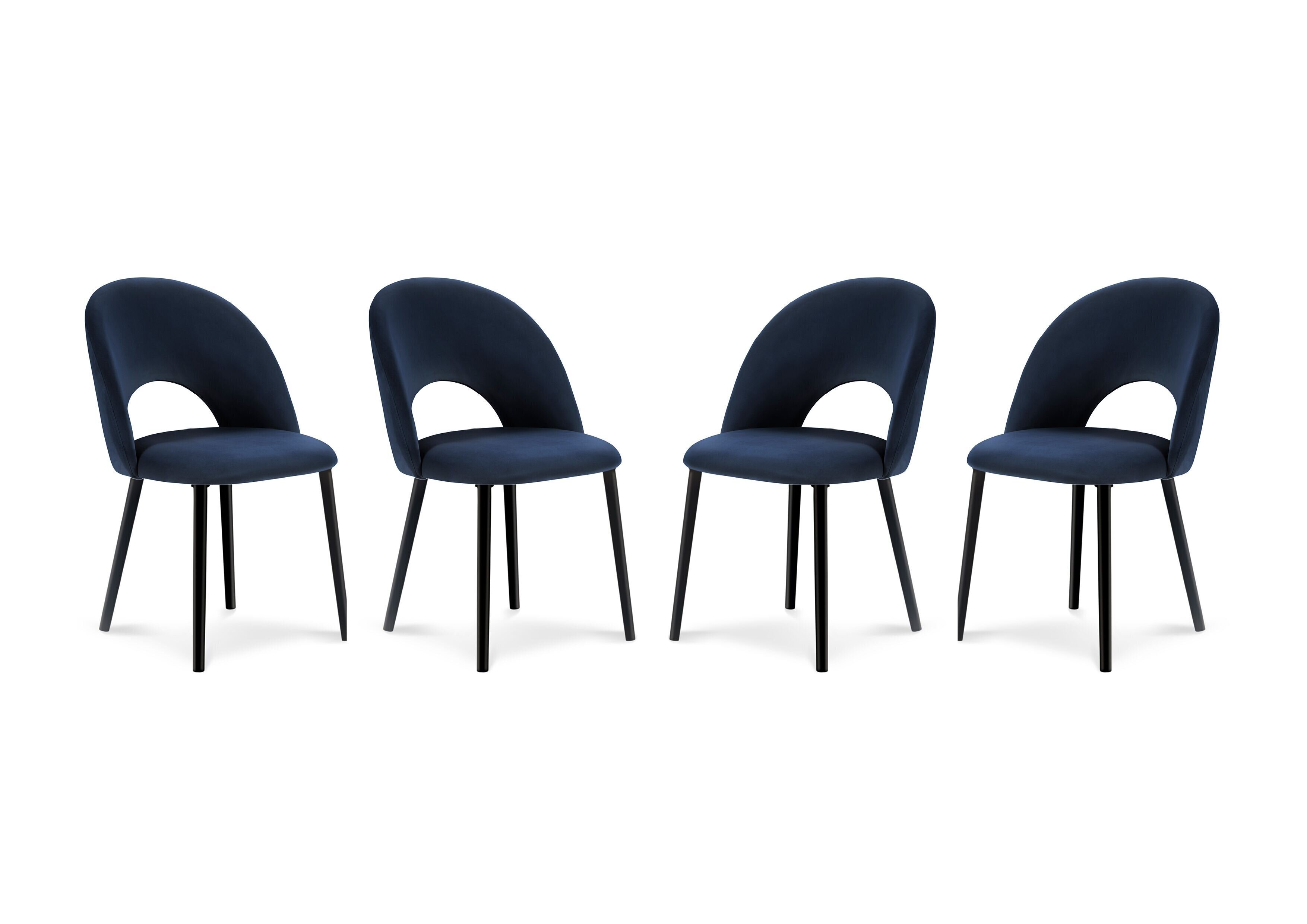 4-u krēslu komplekts Milo Casa Lucia, spilgti zils cena | 220.lv