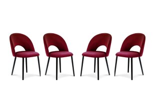 4-u krēslu komplekts Milo Casa Lucia, sarkans cena un informācija | Virtuves un ēdamistabas krēsli | 220.lv