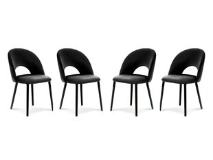 Комплект из 4-х стульев Milo Casa Lucia, черный цена и информация | Стулья для кухни и столовой | 220.lv