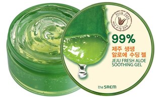 Успокаивающий гель алоэ вера The Saem Jeju Fresh Aloe для лица, тела, волос 300 мл цена и информация | Кремы, лосьоны для тела | 220.lv