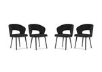 Комплект из 4-х стульев Windsor and Co Elpis, черный