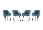 Комплект из 4-х стульев Milo Casa Luisa, синий