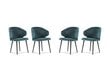 4-u krēslu komplekts Windsor and Co Nemesis, gaiši zils cena un informācija | Virtuves un ēdamistabas krēsli | 220.lv