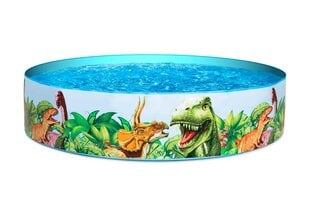 Бассейн для детей Bestway Dinosaur Fill 'N Fun, 183x38 cm, 946 л, белый / разноцветный цена и информация | Бассейны | 220.lv