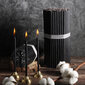 Melnās vaska sveces “Diveevo” N30 75gab. 1kg цена и информация | Baznīcas sveces, svečturi | 220.lv