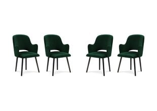 4-u krēslu komplekts Milo Casa Laelia, tumši zaļš cena un informācija | Virtuves un ēdamistabas krēsli | 220.lv