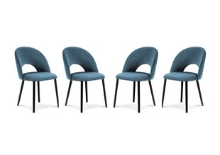 Комплект из 4-х стульев Milo Casa Lucia, синий цена и информация | Стулья для кухни и столовой | 220.lv