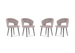 Комплект из 4-х стульев Windsor and Co Elpis, розовый