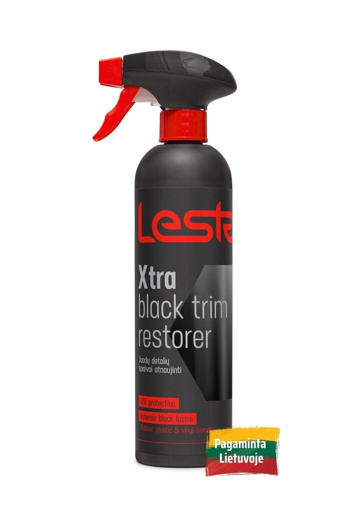 Melnu detaļu atjaunināšanas līdzeklis Lesta Xtra Black Trim Restorer, 500ml cena un informācija | Auto ķīmija | 220.lv