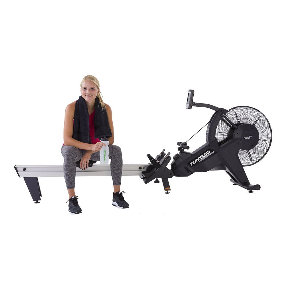 Airēšanas trenažieris Tunturi Platinum Pro Air Rower PRO cena un informācija | Airēšanas trenažieri | 220.lv