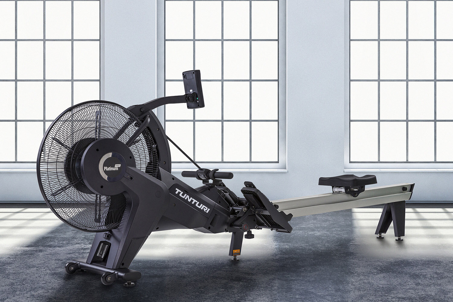 Airēšanas trenažieris Tunturi Platinum Pro Air Rower PRO cena un informācija | Airēšanas trenažieri | 220.lv