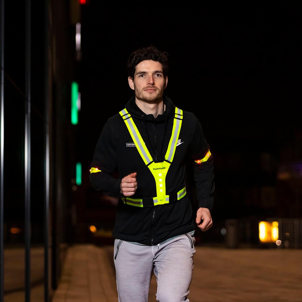 Spīdoša siksniņa Tunturi Led Reflective Band cena un informācija | Citas fitnesa preces | 220.lv