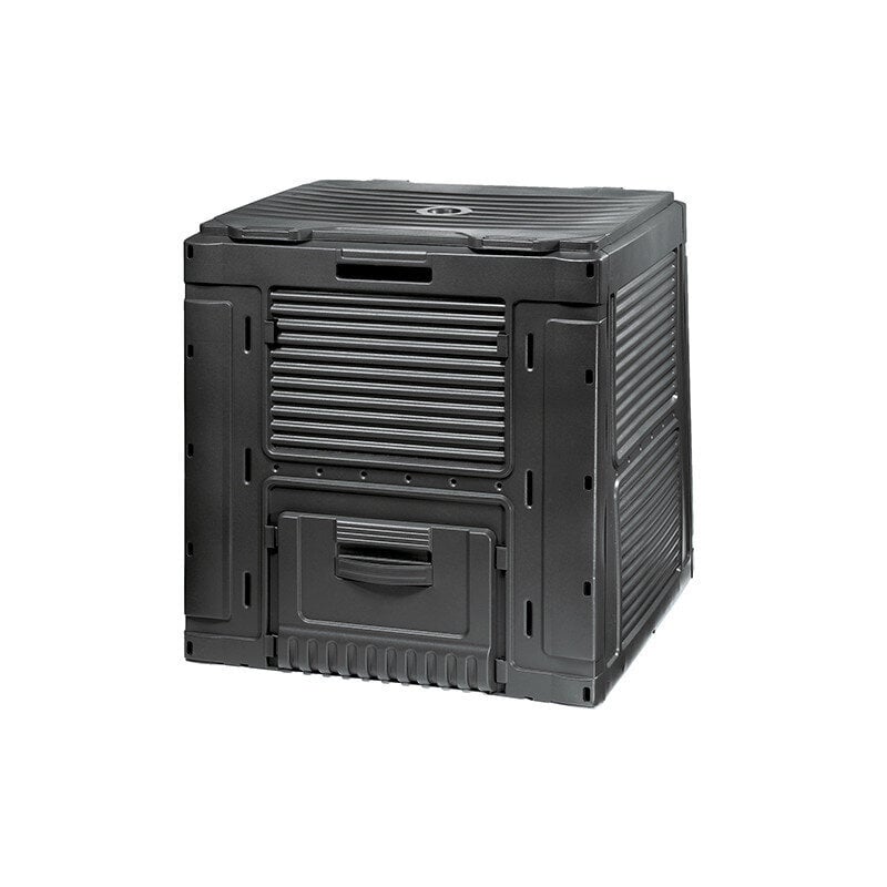 Komposta kaste E-Composter With Base 470L melna cena un informācija | Komposta kastes un āra konteineri | 220.lv