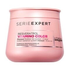 Маска для окрашенных волос L'Oreal Serie Expert Vitamino Color 500 мл цена и информация | Распылите крем-спрей на волосы на расстоянии 20-25 см, расчешите их расческой. | 220.lv