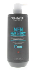Goldwell Dualsenses For Men Шампунь для волос и тела 1000 мл цена и информация | Шампуни | 220.lv