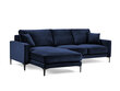 Stūra dīvāns Kooko Home Harmony, zils цена и информация | Stūra dīvāni | 220.lv