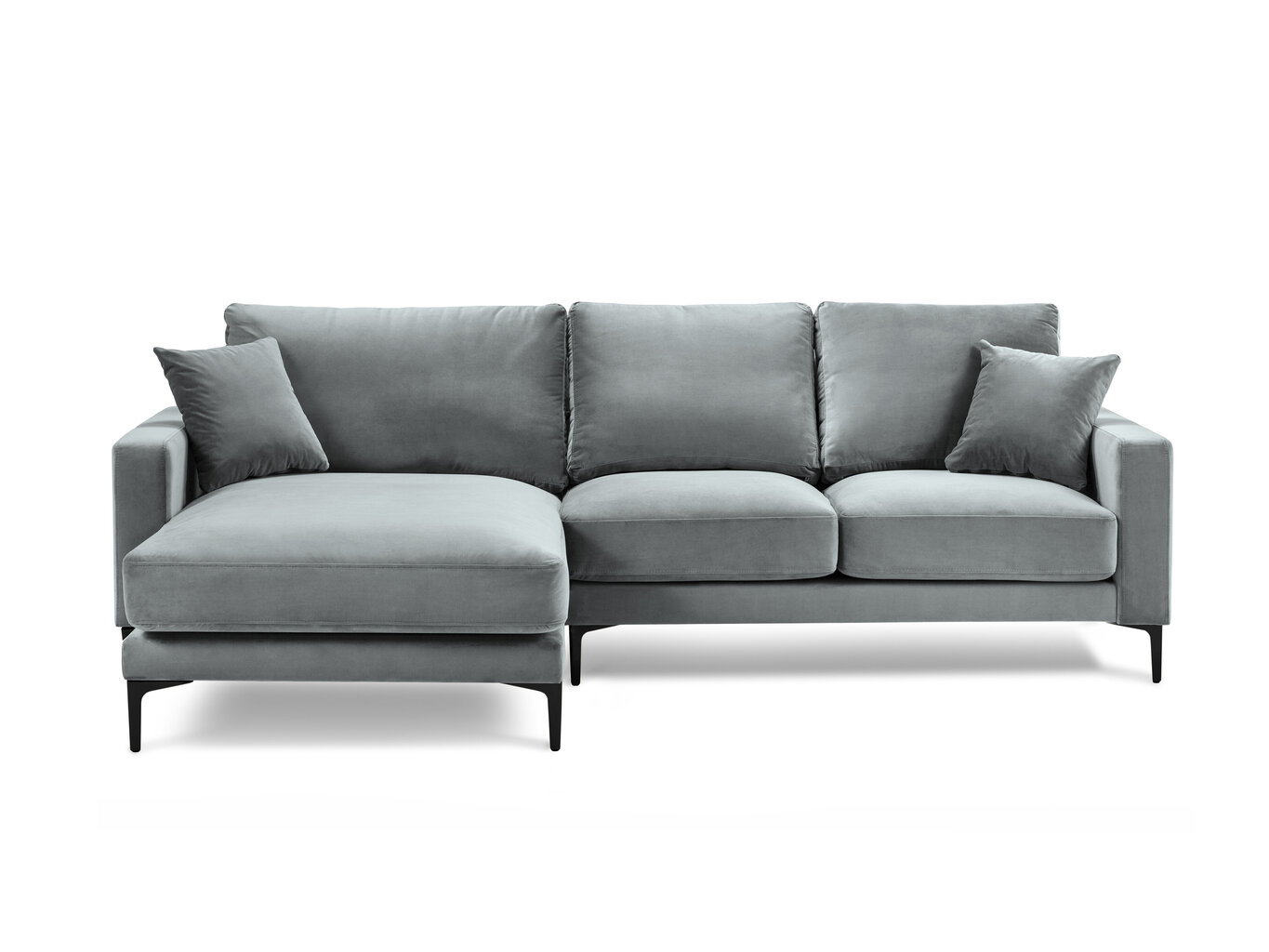 Stūra dīvāns Kooko Home Harmony, gaiši pelēks cena un informācija | Stūra dīvāni | 220.lv