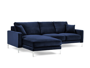 Stūra dīvāns Kooko Home Lyrique, zils cena un informācija | Stūra dīvāni | 220.lv