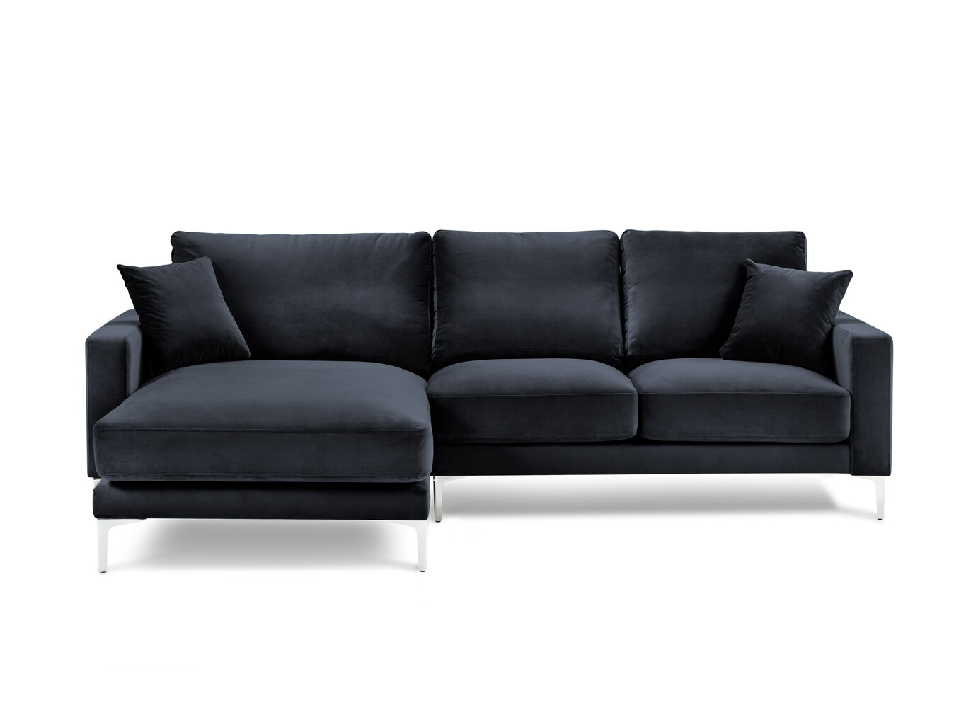 Stūra dīvāns Kooko Home Lyrique, tumši zils цена и информация | Stūra dīvāni | 220.lv