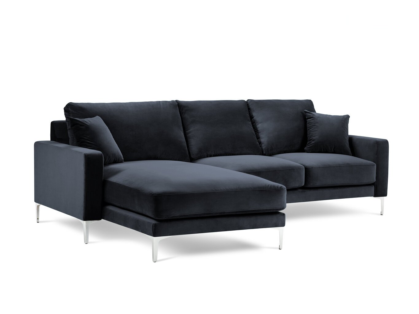 Stūra dīvāns Kooko Home Lyrique, tumši zils цена и информация | Stūra dīvāni | 220.lv